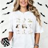 Ladies Tennis Sports Graphic Tee Cute Goose Print Short Sleeve Casual Gift Tops