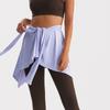 Sports Yoga Short Skirt Women Anti Glare Strap One Piece Skirt A Line Covering Hip Scarf Ballet Dance Skirt Yoga