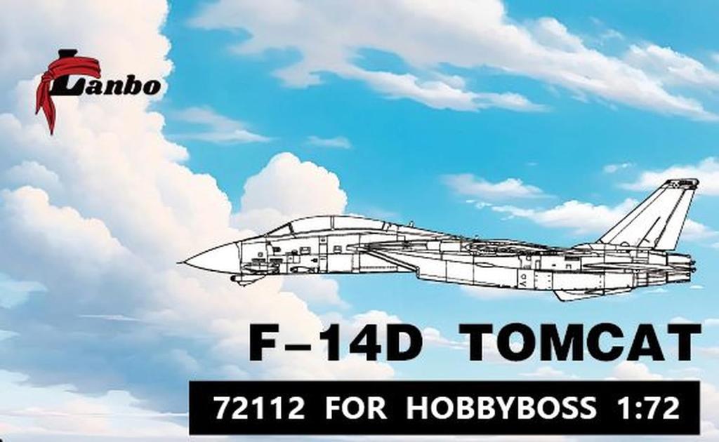 Lambo Models 1/72 F-14D Интерьер 3D Декаль (для Hobby Boss) Наклейка для пластиковой модели LNB72112 (Самолет)