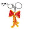 Handcrafted Keychain Handmade Christmas Beaded Keychain, Xmas Tree Wreath Gift Box Bell Key Ring Santa Keyring, Backpack Hanging Decor for Party
