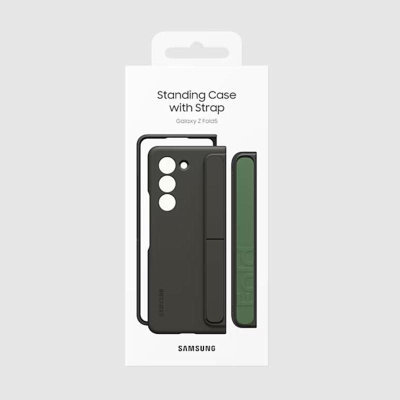 Samsung Оригинальный чехол с ремешком для Samsung Galaxy Z Fold5 Z Fold 5, задняя крышка с подставкой