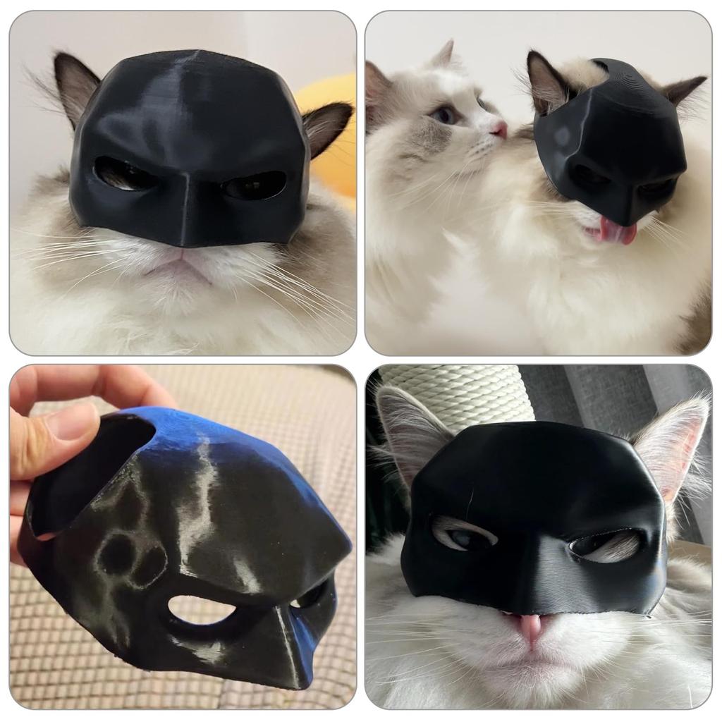 Cat Batman Bat Cat Cat Bat Cosplay Bat Cat Mask for Personalized Cat Bat Cosplay Bat Cat Mask for Pet Halloween Gift for Cats [HARUMAKI] Mask, Mask,