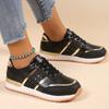New Order A Size Up,Women Sneakers Platform Shoes Leather Patchwork Casual Sport Shoes Ladies Outdoor Running Vulcanized Shoes