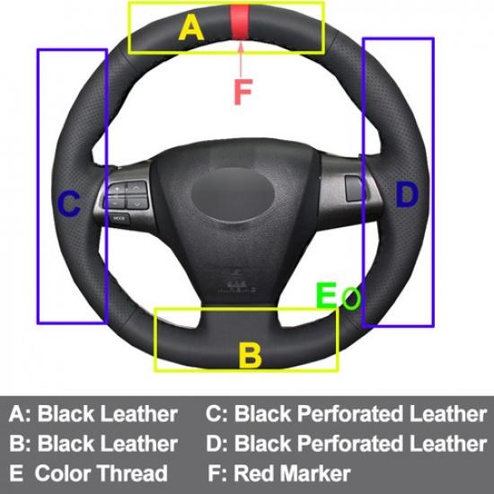Чехол на руль автомобиля ручной работы для Toyota Corolla 2011-2013 RAV4 2011 2012