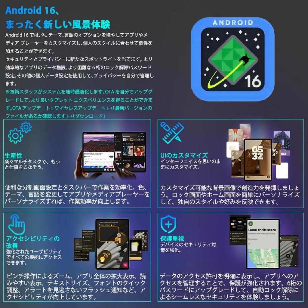 Планшет TECLAST T65 Android 16 Full HD 120 Гц Адаптивная частота обновления UNISOC T7280 Widevine L1 20 ГБ ОЗУ 128 ГБ ПЗУ 1 ТБ SIM AC Сертифицирован GMS ПК, 13,4-дюймовый