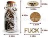 Funny Fuck Jar Gift – 100 Wooden Cutout Letter Pieces, Prank Birthday Gift for Him/Her, Novelty Desk Decor for Stress Relief