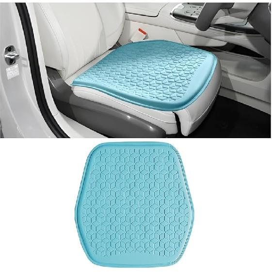 Gel Car Seat Cushion, Non-Slip & Comfortable Automotive Chair Protector Pad For Driving, Breathable Vehicle Interior Mat Cover Accessories, Universal