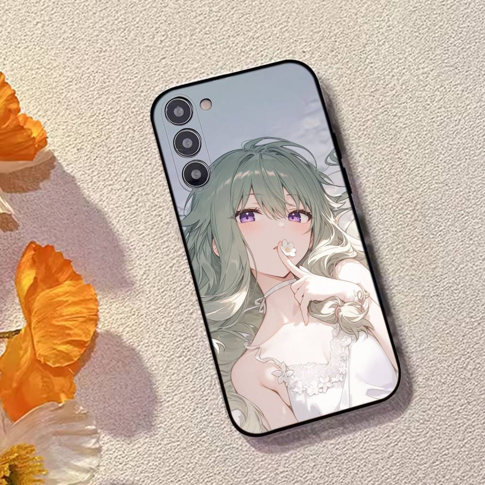 Чехол для телефона Project Sekai N-Nene Kusanagi Черный Силиконовый Мягкий Для Samsung Galaxy A73,A72,A71,A70,A53,A52,A51