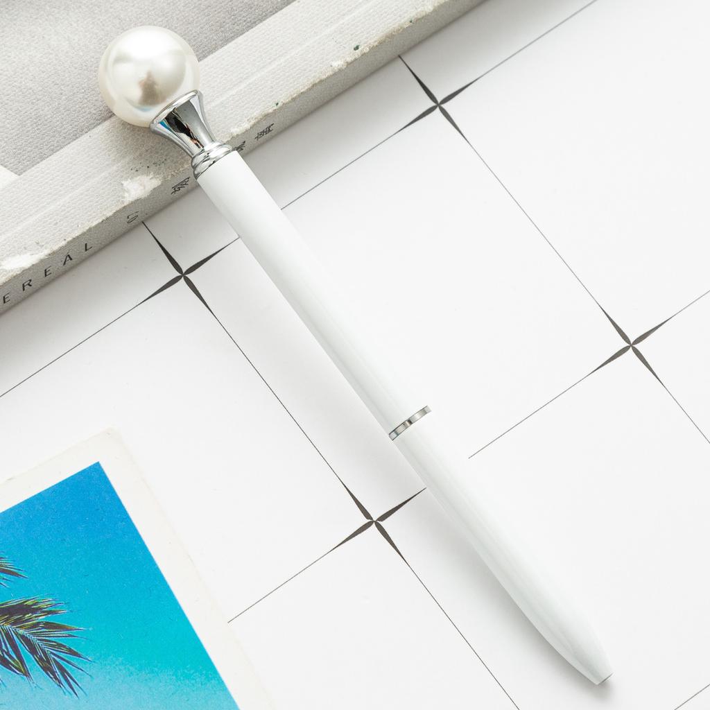 1 шт. ярких цветов INS вращающаяся жемчужная металлическая шариковая ручка школьные канцелярские принадлежности подарок