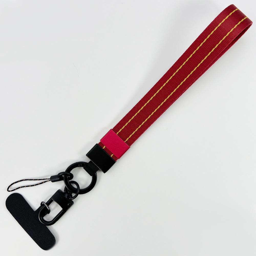 Плетеный нейлоновый ремешок для мобильного телефона со съемной подвеской из сплава