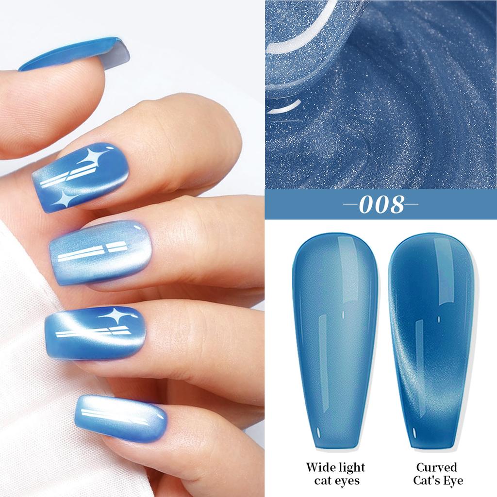 Nail Art Water Light Лак для ногтей Кошачий глаз Фототерапия Кристалл Широкий Лак для ногтей Кошачий глаз