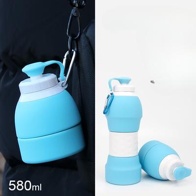 Складная спортивная бутылка для воды Силиконовая складная чашка Портативная силиконовая бутылка для воды Спортивная бутылка для воды на открытом воздухе.