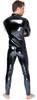 Black Level - Men's Black Long Jumpsuit With Zipper Size S