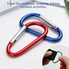 Safety Multicolor Aluminium Camping Hiking Hook Buckle Keychain Climbing Button Alloy Carabiner