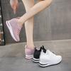 Fashion Women's Shoes with Round Toe Tie Up Thick Soles Elevated Fashion Shoes Casual Oversized Breathable Mesh Fly Knit Sports Shoes