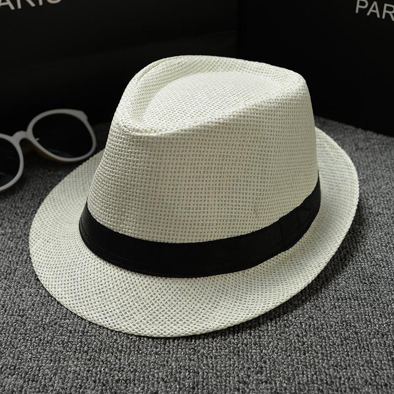 Plain Cloth British Style Male And Female Neutral Solid Color Jazz Hat Couple Panama Hat Sun Hat Yiwu