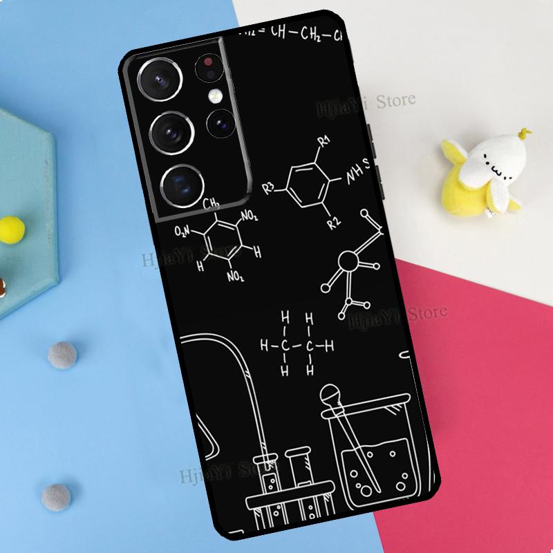 Symbol Math Science Physics Formulas Phone Case For Samsung Galaxy S23 S22 Ultra Note 20 10 S8 S9 S10 Plus S20 FE S21 FE Cover