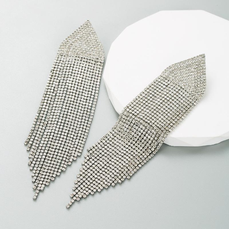 Женские серьги с длинными просверленными кисточками, персонализированные серьги, креативный дизайн, легкие роскошные серьги-капли