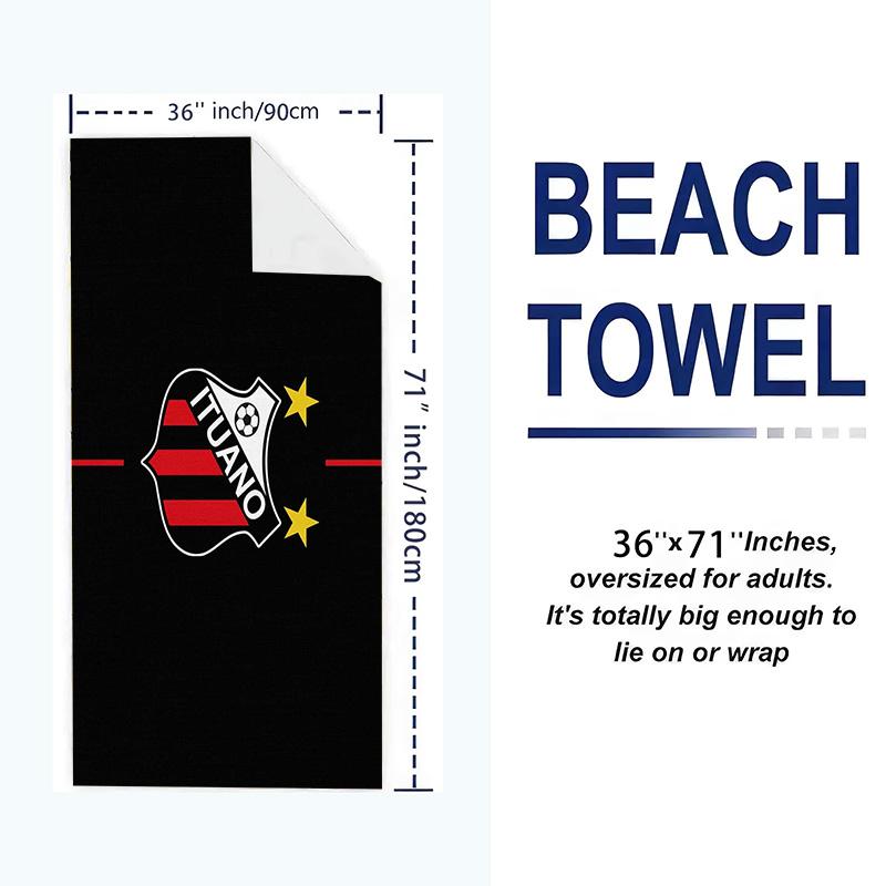 Ituano Print Beach Towel, Large Soft Quick Dry Towel for Beach Camping Swimming