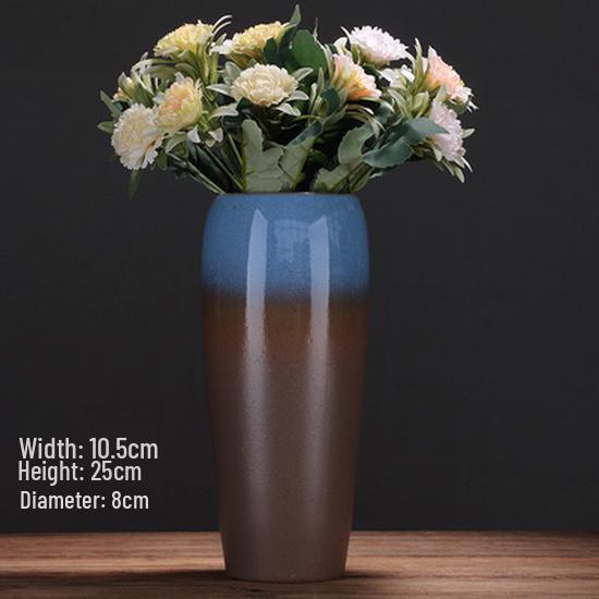 Европейская минималистичная керамическая напольная ваза для гостиной - Икебана и сухоцветы
