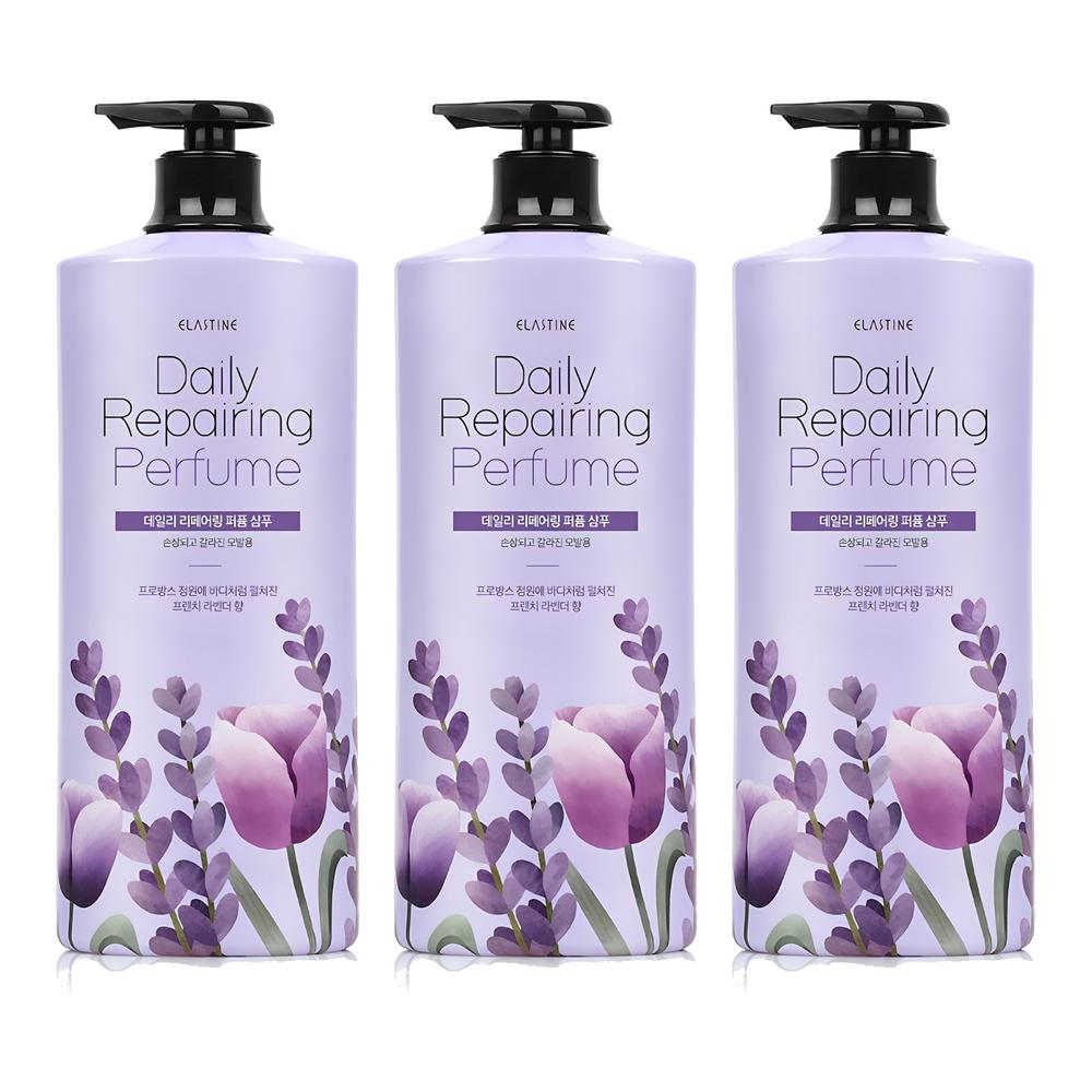 Elastin Daily Perfume Repairing Shampoo French Lavender Scent 1.1L 3 pcs