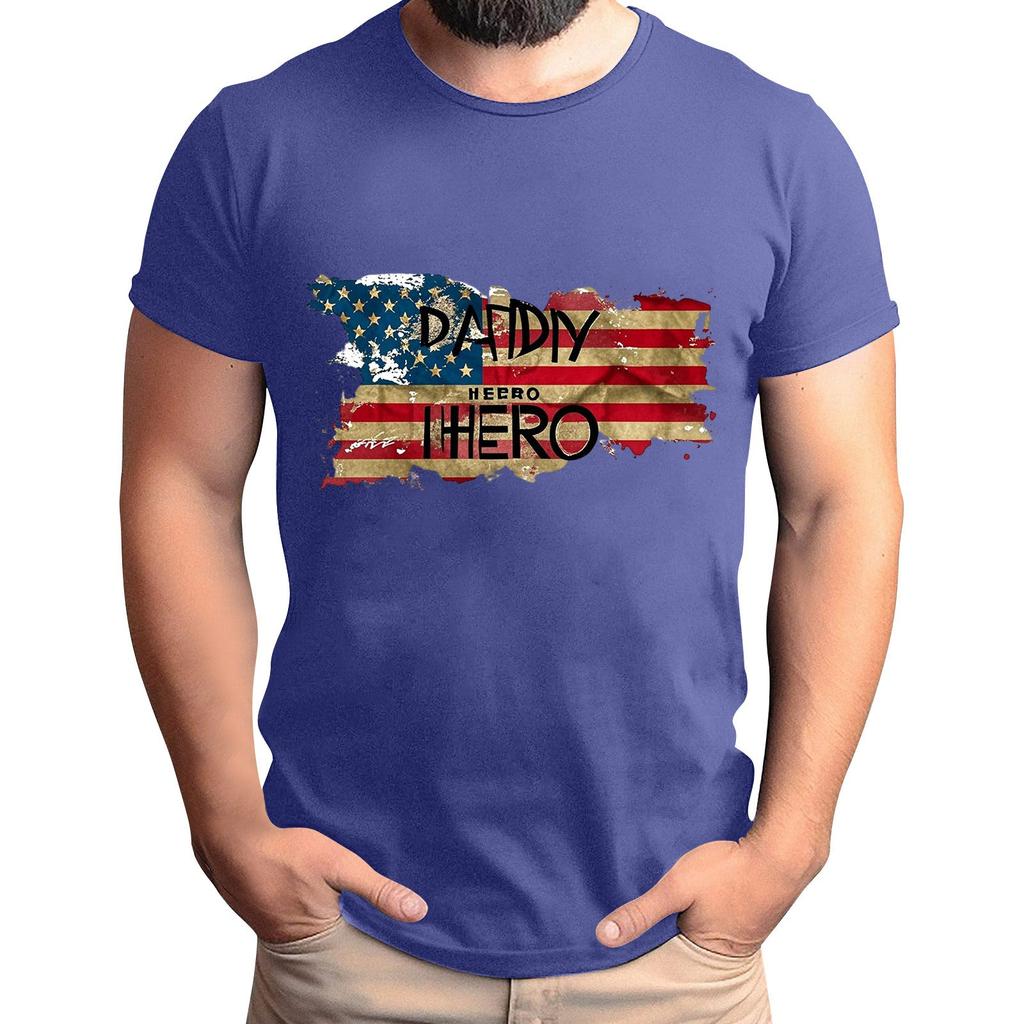 Мужская футболка с принтом флага, мужской свободный повседневный топ с короткими рукавами