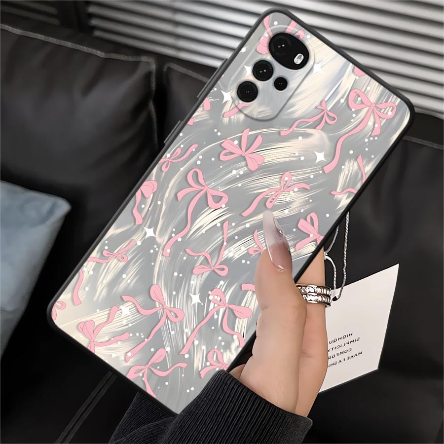 Креативный чехол-бампер с бантом для Motorola Moto Edge 20 Pro 30 Lite G22 Edge40 G52 G71 G51 G73 G32 G60s G50 G53 G30