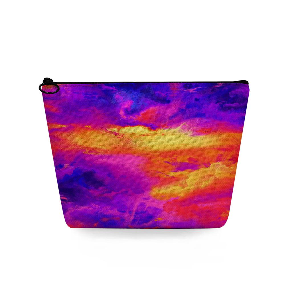 Женская косметичка с цветной текстурой, принтом, для организации туалетных принадлежностей, дорожный органайзер 6776