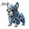 Beading Animal Decoration Mythical French Bulldog DIY Bead Kit, 3D Beaded Art Crafts Kit Handmade Decoration, Gift for Craft Lovers Set