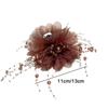 Peony Flower Hair Claw Tassel Shark Clip Elegant Crab Hair Clips  Women