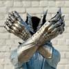 40.64 Cm Medieval Nazgul Etching Gloves Set Pair Of Gothic Gauntlet Gloves Halloween Role Play Cosplay Costume Gift