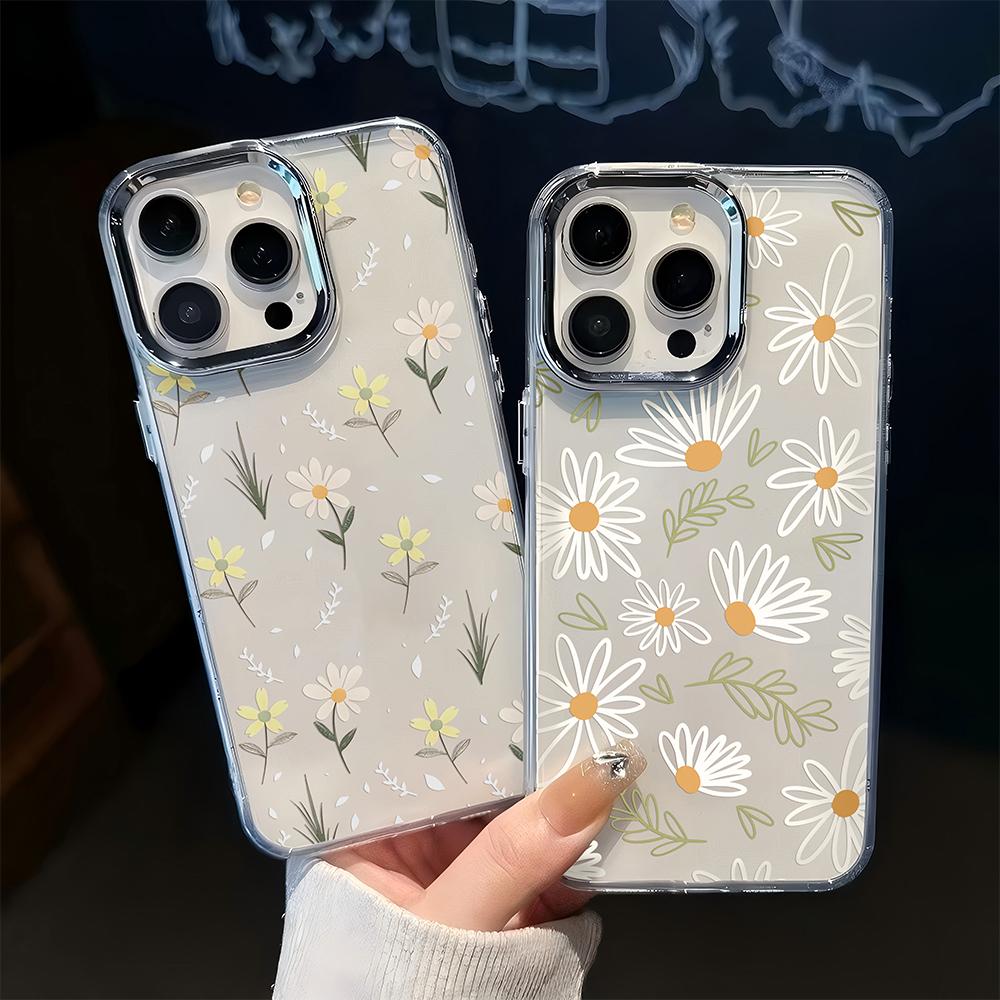 Роскошный прозрачный чехол Clmj Art с ромашками для Google Pixel 10 9 8 7 8A 9A XL Pro 4G 5G, мягкий силиконовый TPU задняя крышка