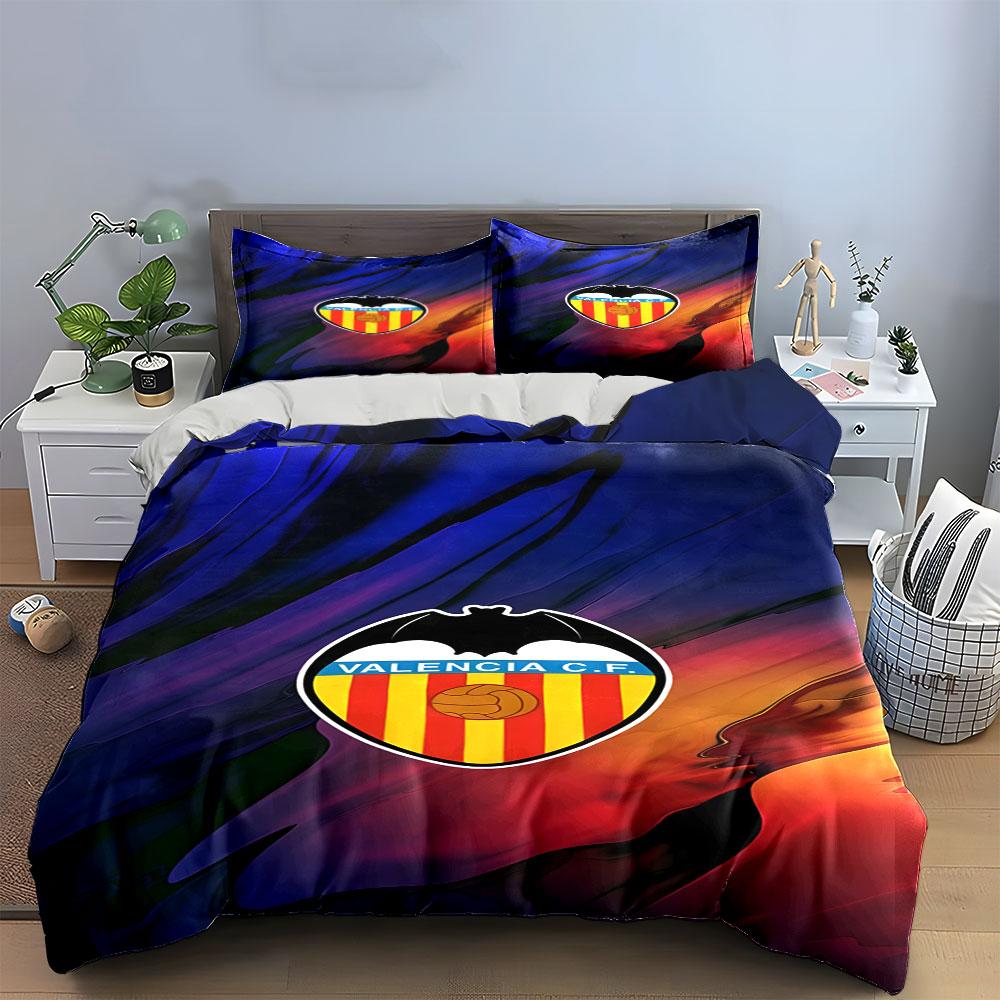 Valencia C.F. badge pattern. Bedding sets Duvet cover sets Duvet covers Pillowcases(1 * Duvet Cover 2 * Pillowcases without duvet insert)