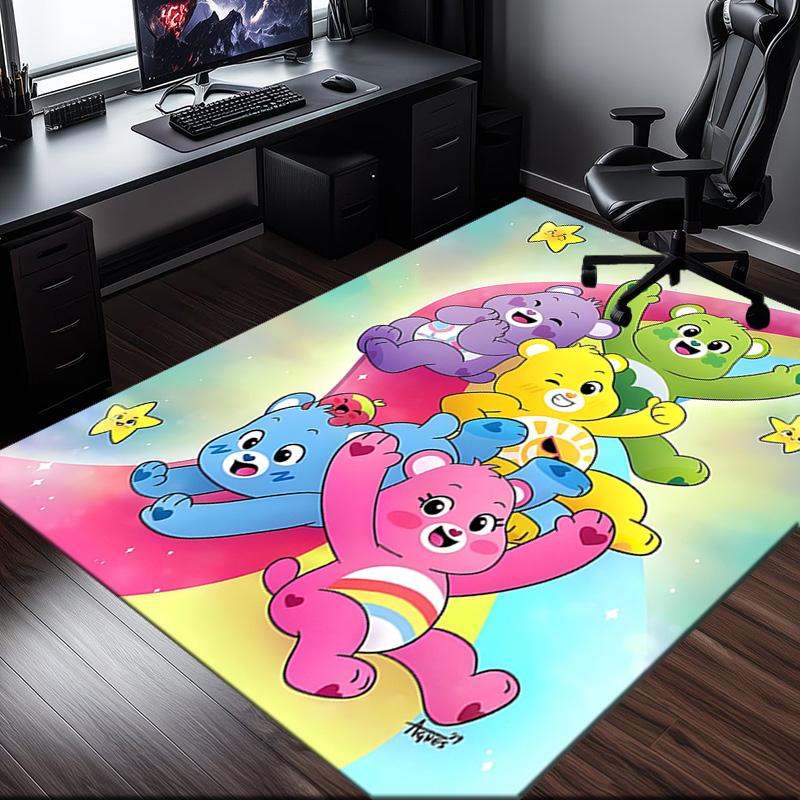 1PC Love Bears  Rug for Livingroom,Bedroom, Palyroom, Chair Rug, Area rug, Game Carpet, Large Size Rug Fan Christmas gift