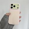 Розовый чехол для iPhone в корейском стиле в горошек для 16 Pro Max/15/14/13