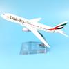 Модель самолета Boeing 777 Авиакомпания Emirates Самолет 777 Металлическая Цельная Модель Самолета-Симулятора Для Детских Игрушек Рождественский Подарок