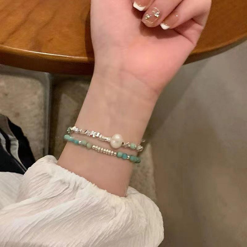 Womens Highend Fashionable Bracelet With Unique Geometric Pearls