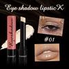 Shimmer Eyeshadow Stick Lipstick Стойкий водостойкий хайлайтер с мелким мерцанием, металлическим финишем - 2-в-1 для макияжа губ и глаз