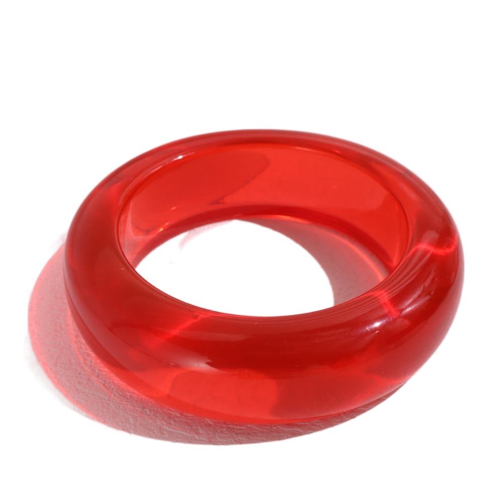 Vintage Acrylic Bangle Smudging Retro Hand Ring Unique Wide Bracelet  Decoration