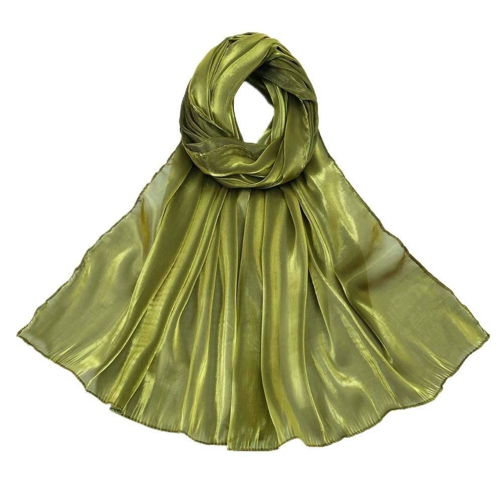 Long Chiffon Hijab Scarf Breathable Thin Large Shawl Sweet Smooth Silk Headscarf Women