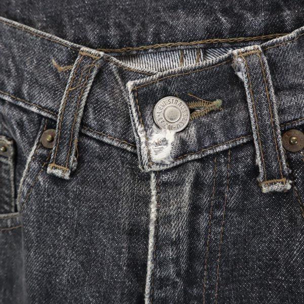 Levi's 80s 503-0259 Tapered Denim Pants W29 Black Series Jeans Men's Used