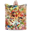 Crayon Shin chan Demon Slayer Fleece Throw Blanket Anime  Blankets for Home Travel Warm Plush Thin Quilt