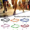 Polyester Marathon Race Belt Multicolour Triathlon Waist Belt High-quality Running Number Belt
