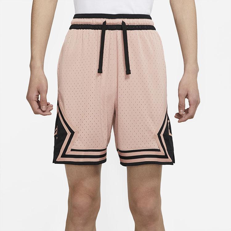 Jordan Спортивные повседневные дышащие баскетбольные шорты Dri-Fit Мужские штаны Розовый Ретро-Серый DH9076-609