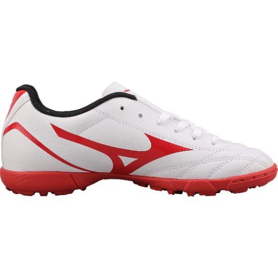 Mizuno Потреро Вайд Джуниор. Круглый носок На шнуровке TF Нескользящие Износостойкие Дышащие Низкие Детские Футбольные Бутсы Детские Кроссовки Белые Красные P1GE189262