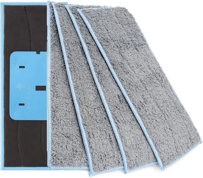 Lot de 4Chiffons de Nettoyage lavables compatibles avec IRobot Braava Jet M6, vadrouilles humides lavables réutilisables compatibles