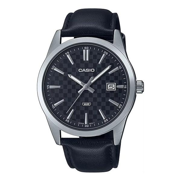 Casio Men's Leather Band Fashion Watch MTP-VD03L-1A