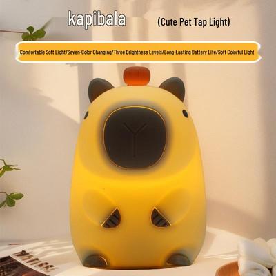 Силиконовый ночник Капибара с таймером и USB-подзарядкой