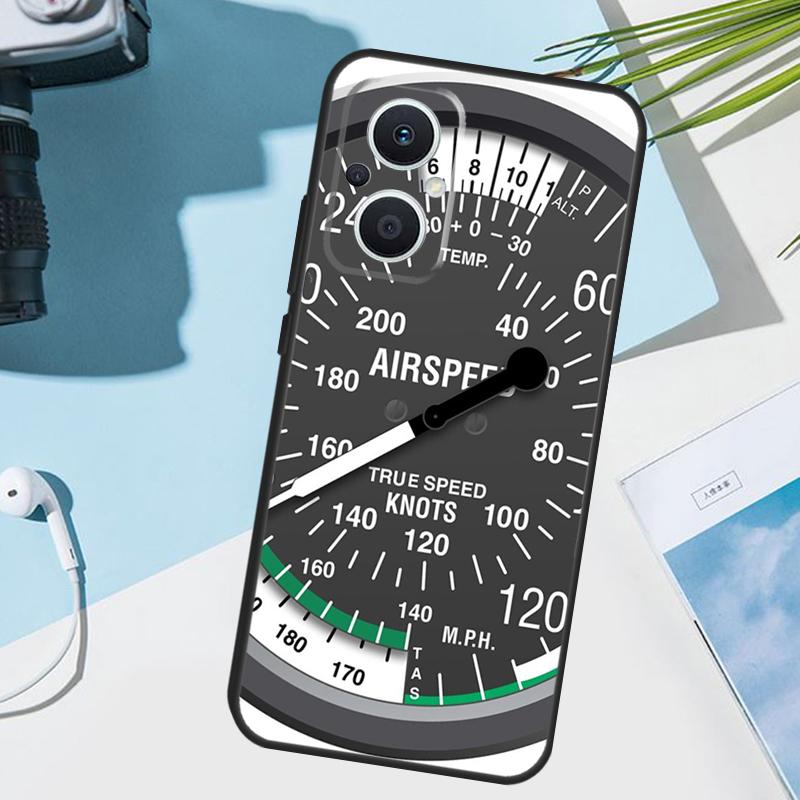 Flight Instruments Cockpit Cover For OPPO Reno 14F 13F 12F 11 F 10 12 13 14 Pro 7 8 Lite OPPO Find X9 X8 X6 X5 Pro Case