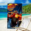 1pc Blaze and the Monster Machines (3) Beach Towel, Beach and Seaside Swimming Pool Equipment, Fashion Pattern, Rectangular, Travel Essentials